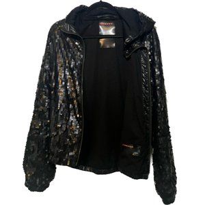Prada Sequin-Embellished Zip-Front Jacket